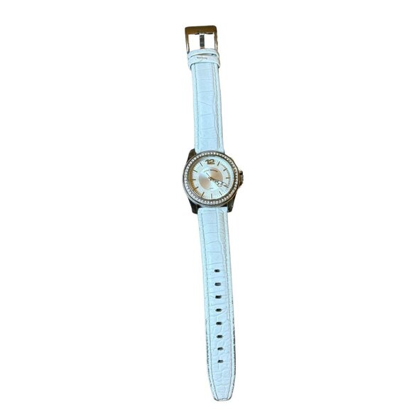 Tommy Bahama TB2128 Women's Sparkling Stones Bezel‎ White Dial Leather Watch - Picture 3 of 10